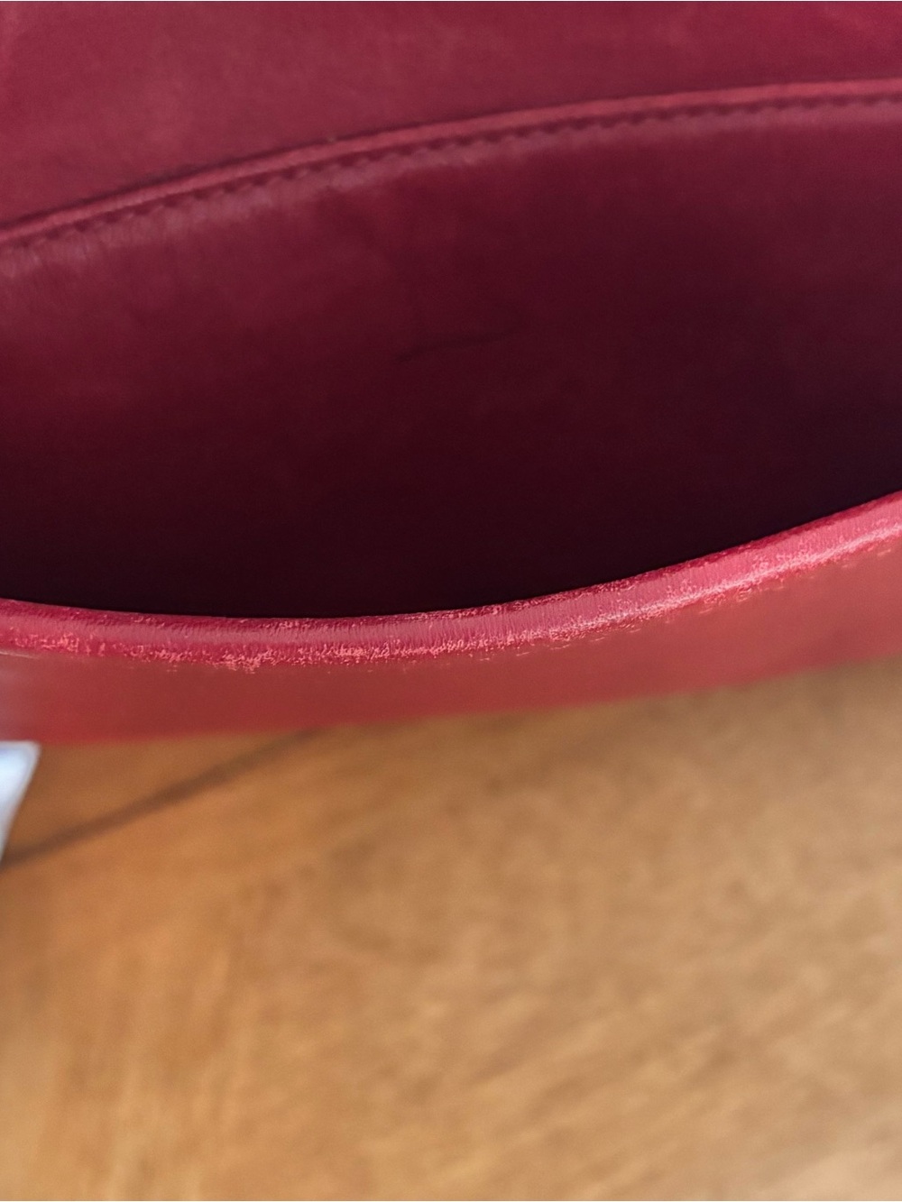 Vintage Coach 9790 Red City Crossbody Bag Nickel Turn Lock - Picture 14 of 16